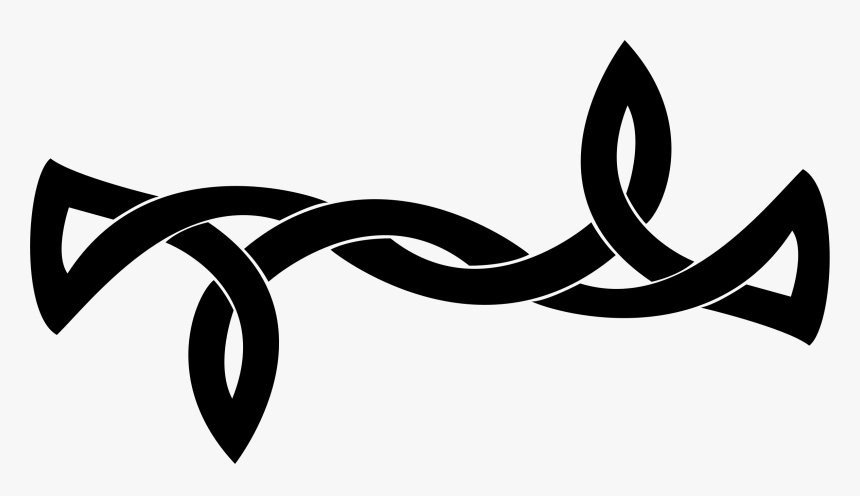 Knot Clipart Black And White - Celtic Trim Clip Art, HD Png Download