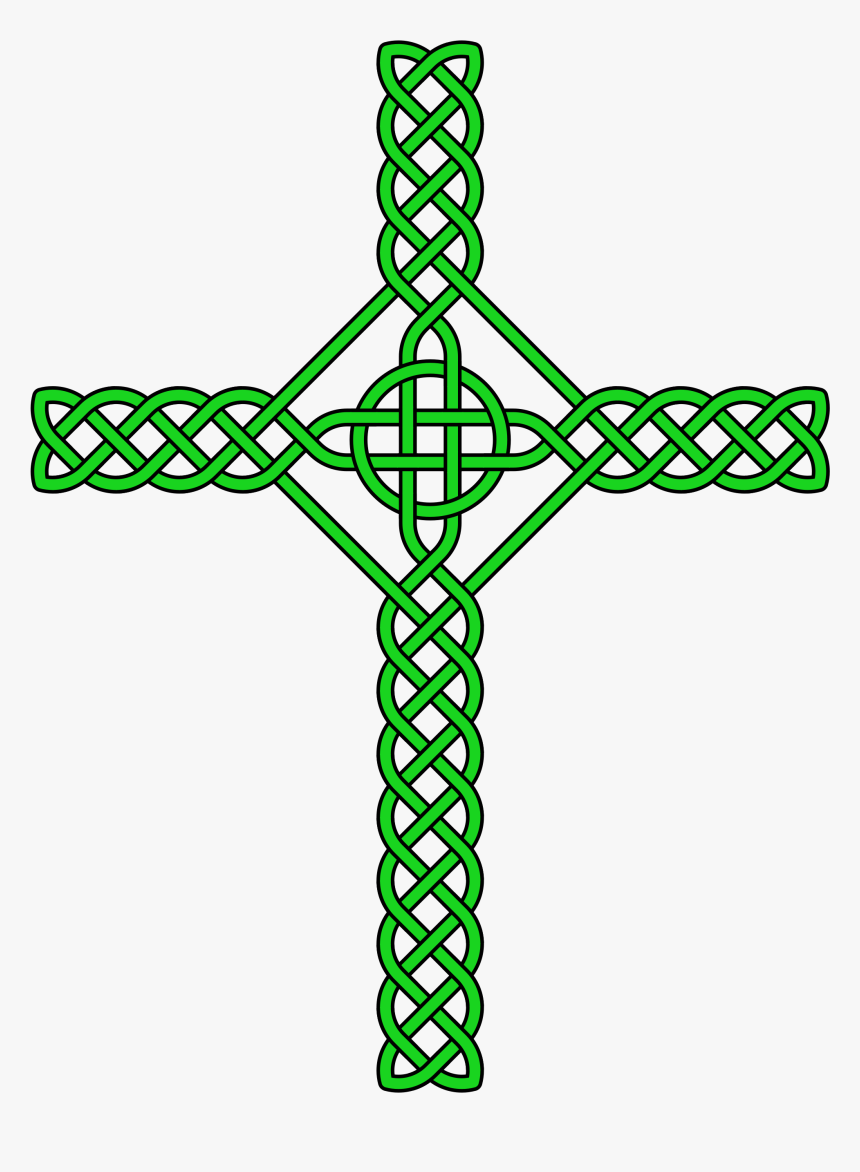 Welsh Celtic Cross Knotwork, HD Png Download