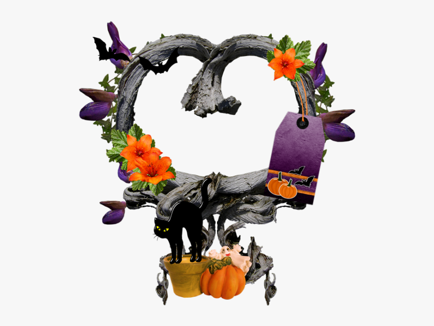 Download Free High Quality Frame Halloween Png Transparent - Cattleya, Png Download