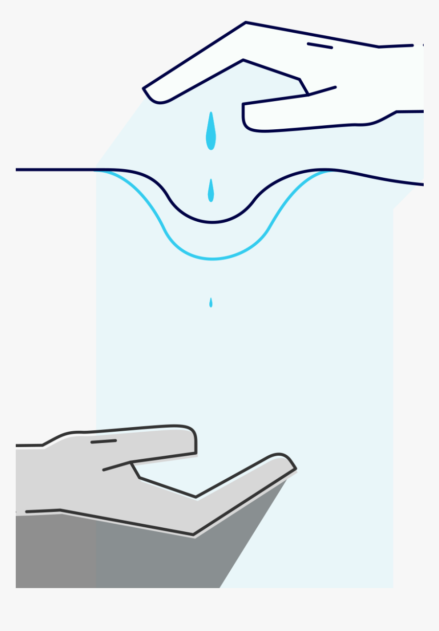 Illustration Of Two Hands One Supplies The Other With, HD Png Download