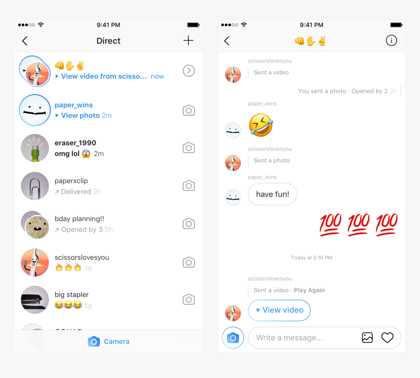Instagram Direct Messaging, HD Png Download