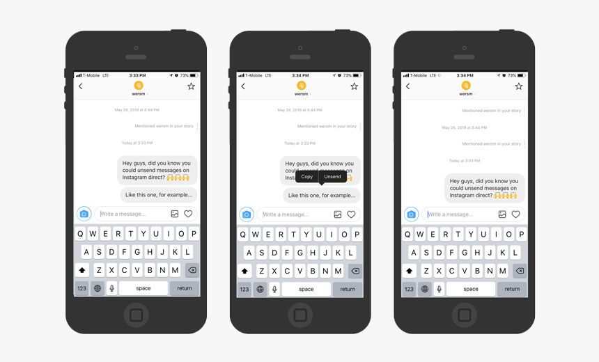 Wersm Instagram Unsend Messages - Iphone, HD Png Download