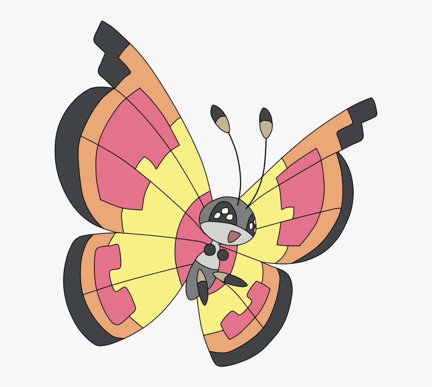 Pokemon Vivillon Sun Is A Fictional Character Of Humans - Savannah Vivillon, HD Png Download