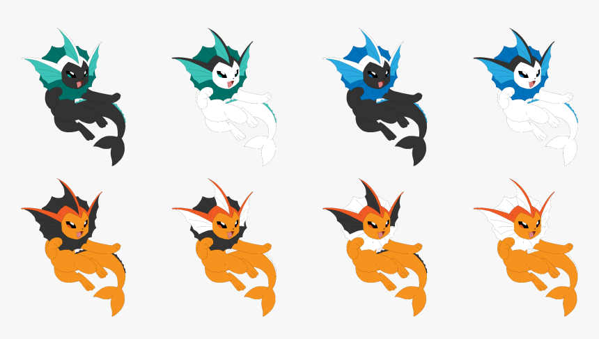 Vaporeon Shiny Recolor Collection - Vaporeon Recolor, HD Png Download