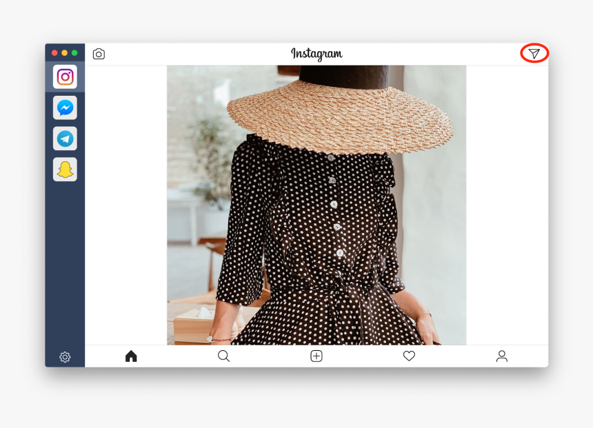 How To Use The Im App To Dm On Instagram - Blouse, HD Png Download