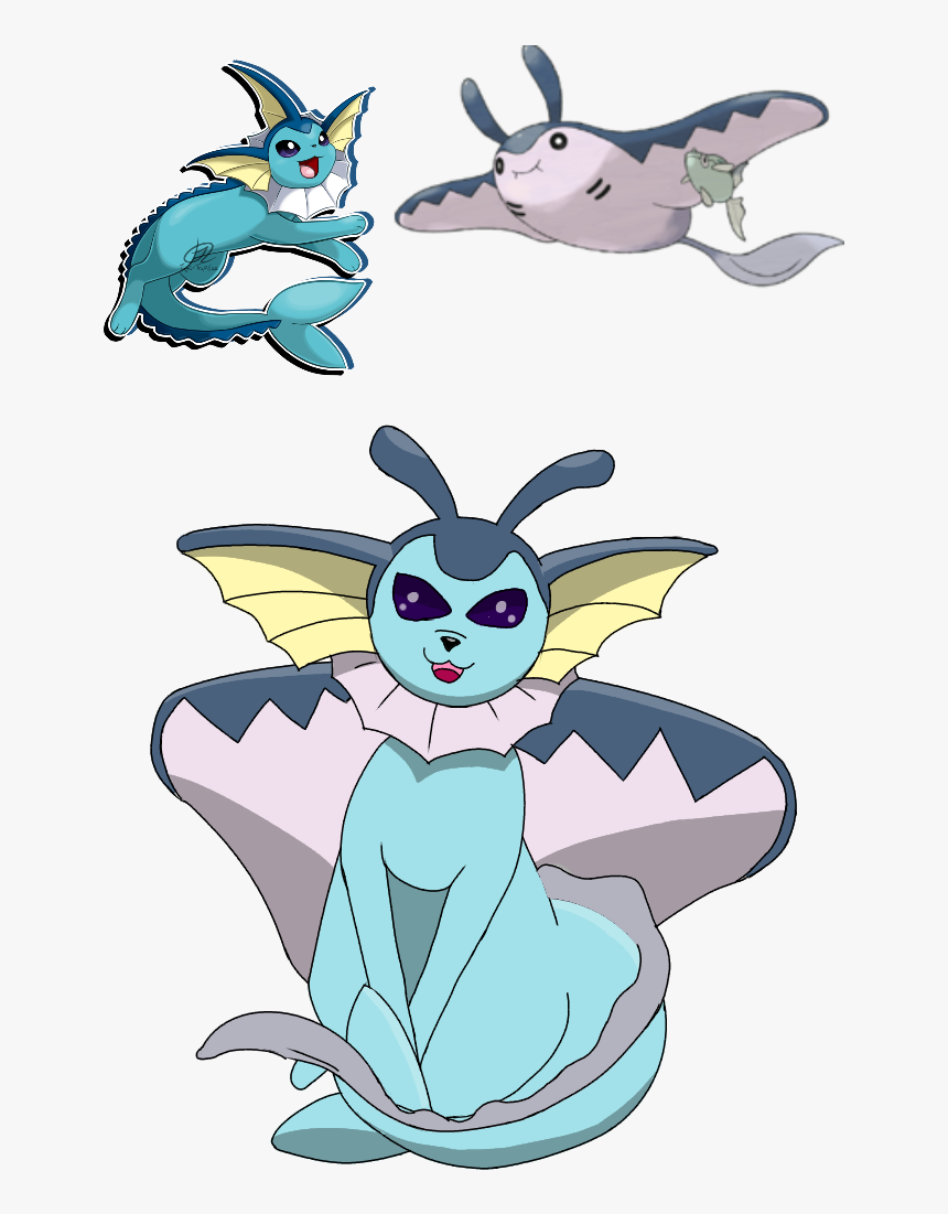 Vaporeon Mantine
absolutely Adorable - Pokemon Mantine, HD Png Download