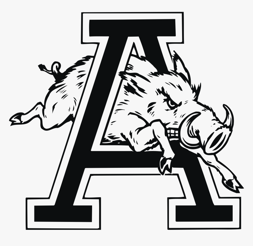 Transparent Arkansas Razorbacks Clipart - Vintage Arkansas Razorback Logo, HD Png Download