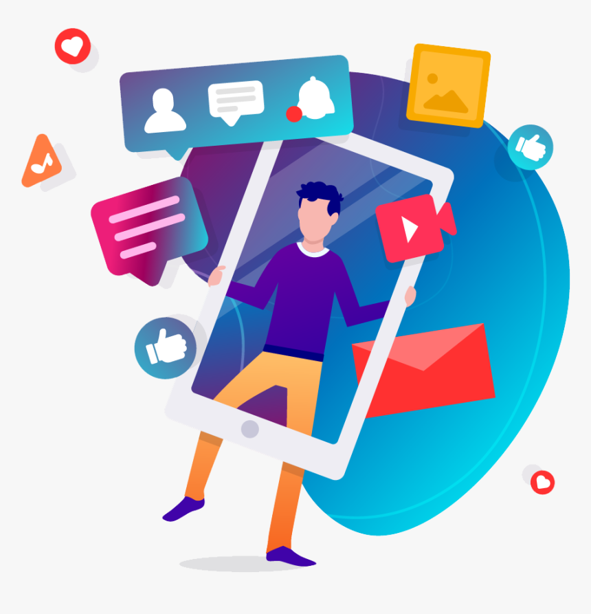 Social Media Marketing Png, Transparent Png