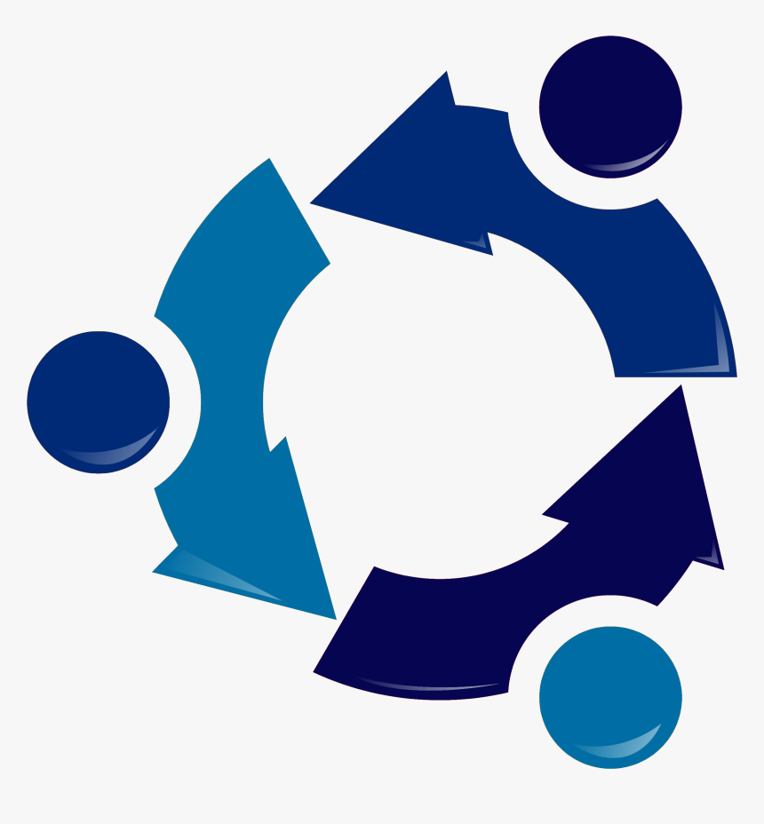 Ubuntu Recycling Logo-blue - Ubuntu Logo Blue Png, Transparent Png