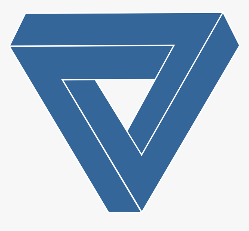 Logo, Triangle, Blue, Diamond, Crystal - Blå Trekant Logo, HD Png Download