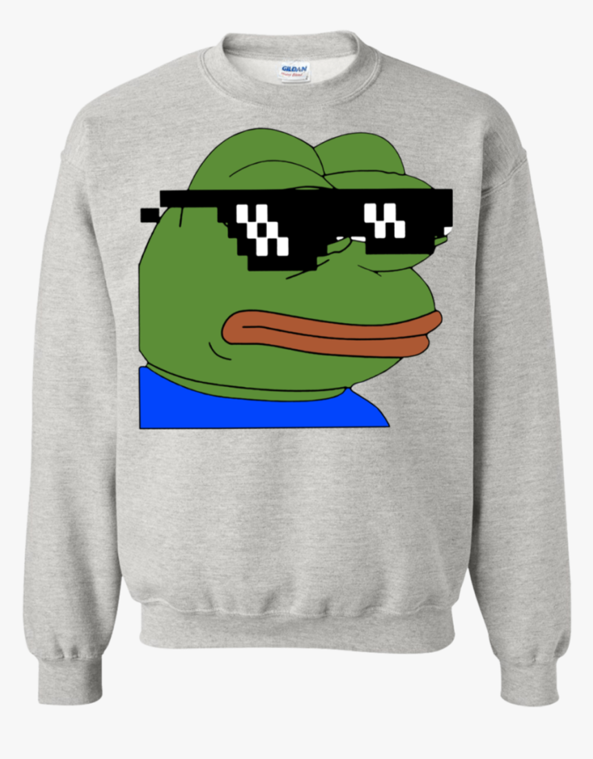 Pepe Thug Life Glasses Sweatshirt, HD Png Download