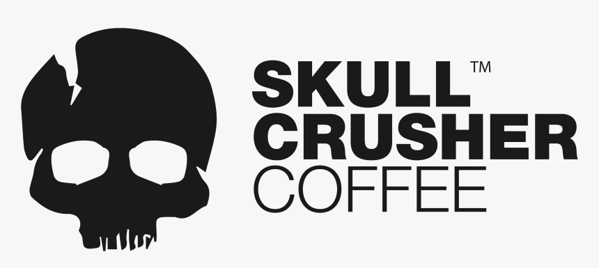 Skull Crusher Coffee Logo Dark - Skull Crusher Coffee Logo, HD Png Download