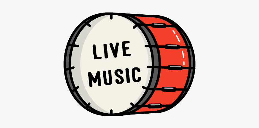 Live Music 2 - Vector Bass Drum Icon, HD Png Download