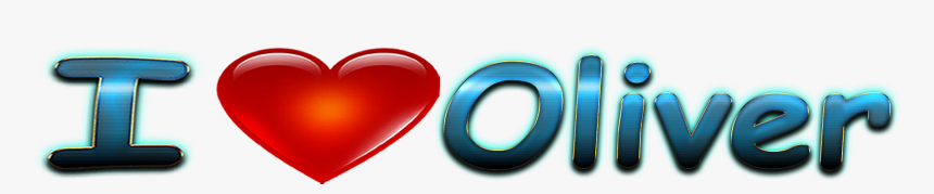 Oliver Love Name Heart Design Png - Heart, Transparent Png