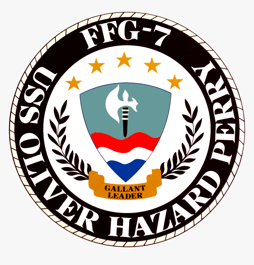 Uss Oliver Hazard Perry Insignia, 1977 - Oliver Hazard Perry Sign, HD Png Download