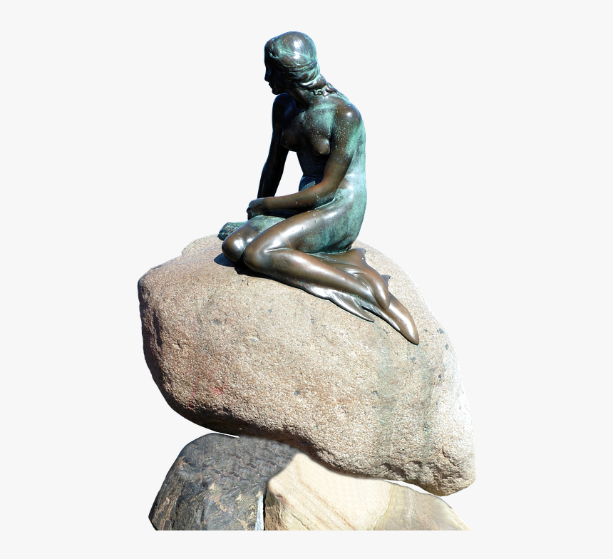Water, Monument, Copenhagen, Denmark, Sculpture - Little Mermaid Copenhagen Png, Transparent Png