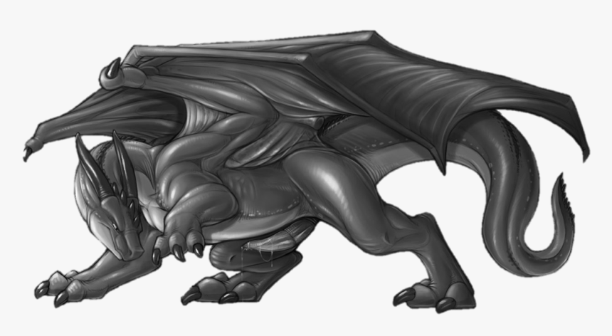 Dragon With Erect Penis Turned Into Stone - Dragon, HD Png Download