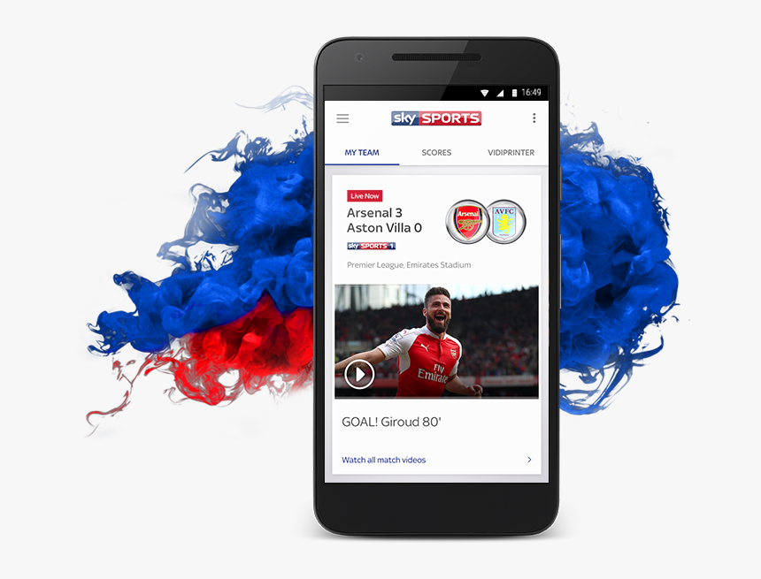 Mobile Sports App Video, HD Png Download