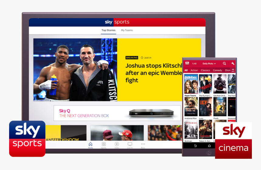 Sky Sports Devices Image - Sky Sports, HD Png Download