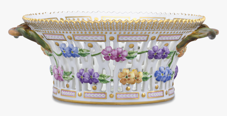 Flora Danica Pierced Porcelain Basket By Royal Copenhagen - Ceramic, HD Png Download