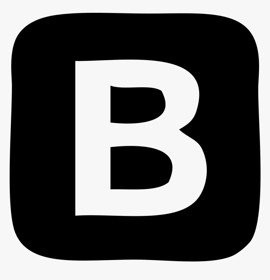 Bootstrap - Bootstrap Logo Black And White, HD Png Download ...