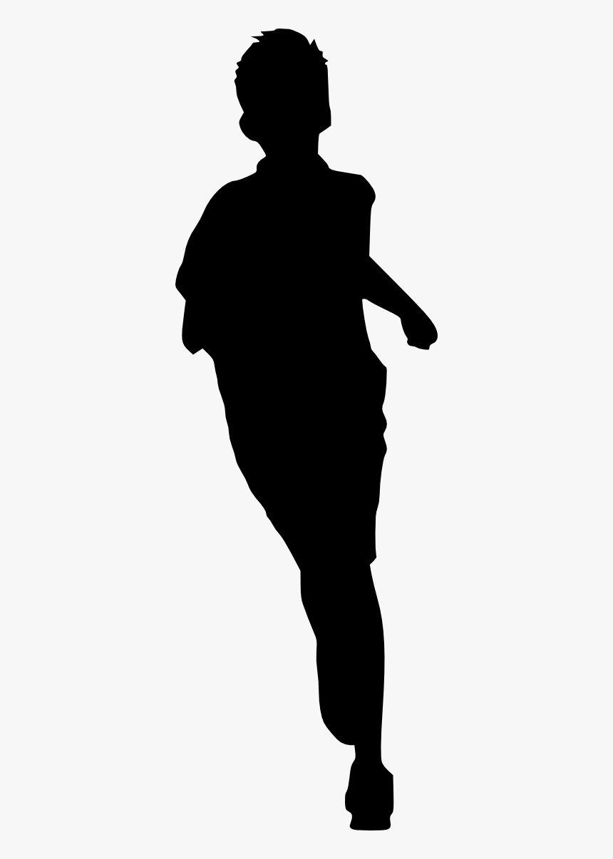 Running Kid Silhouette, HD Png Download