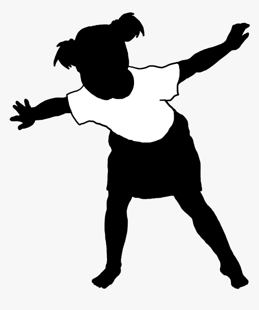 Black And White Png For Kids - Black Children Silhouettes, Transparent Png