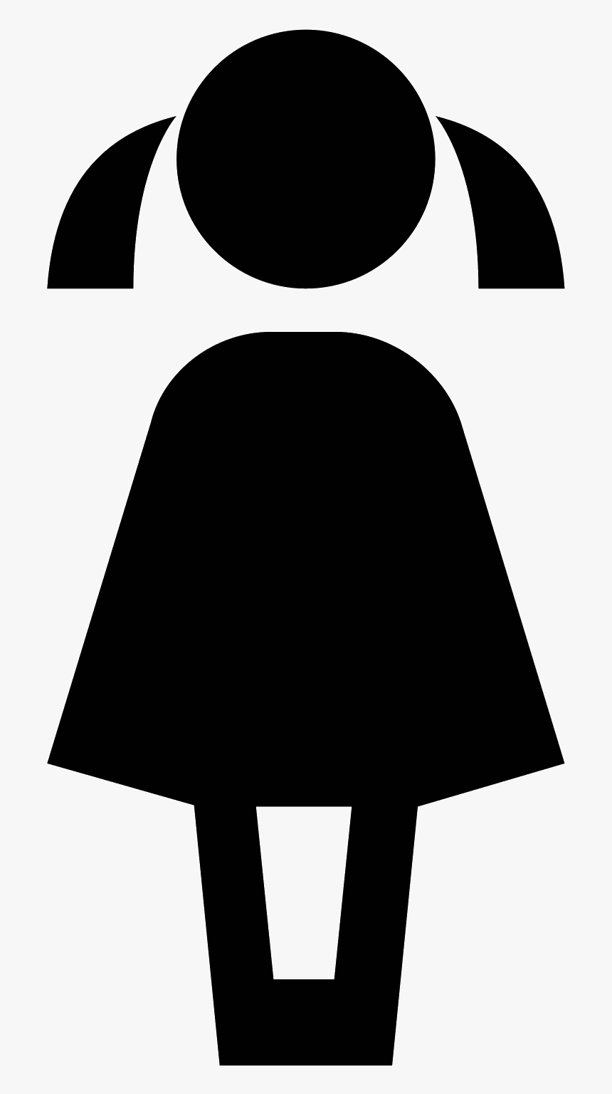 Png Of A Girl Black And White - Black And White Girl Png Clipart, Transparent Png