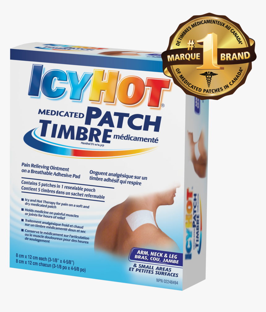 Icy Hot Medicated Back Patches , Png Download - Icy Hot Pack, Transparent Png