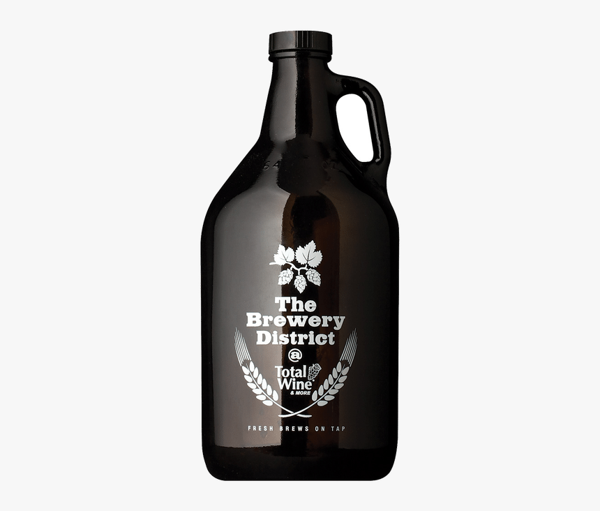 Growler Bottle Amber - Glass Bottle, HD Png Download