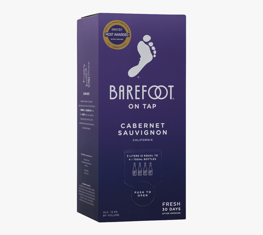 Barefoot On Tap Cabernet Sauvignon - Barefoot On Tap, HD Png Download