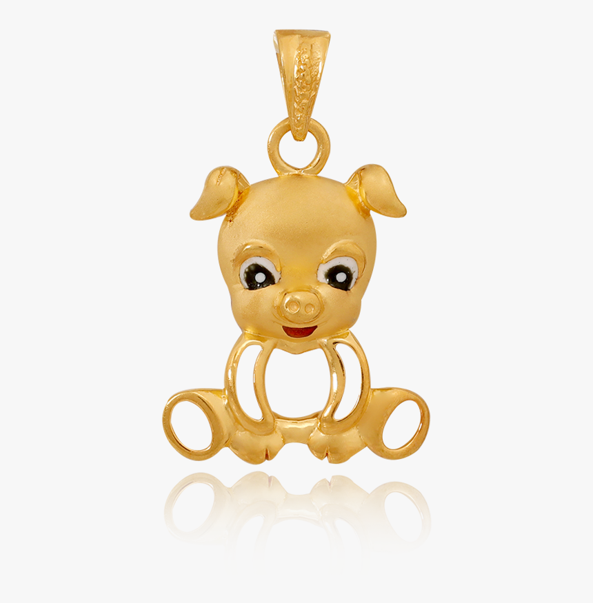 Cute Piggy Gold Pendant - Pendant, HD Png Download
