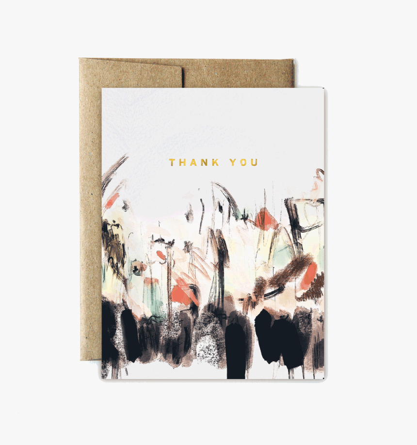 Foil Abstract Sunset Thank You Set - Bison, HD Png Download