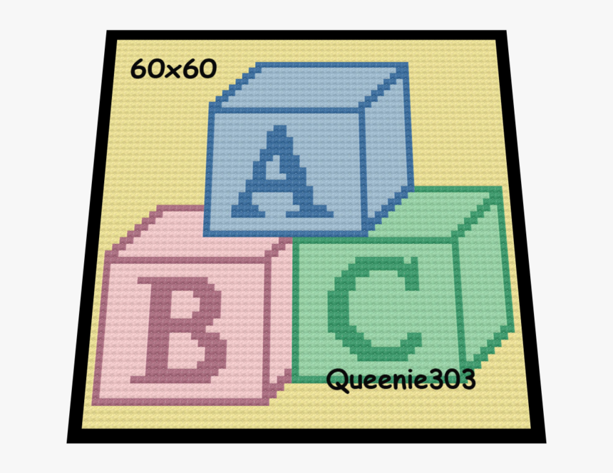 Abc Blocks - Abc Blocks Cross Stitch, HD Png Download