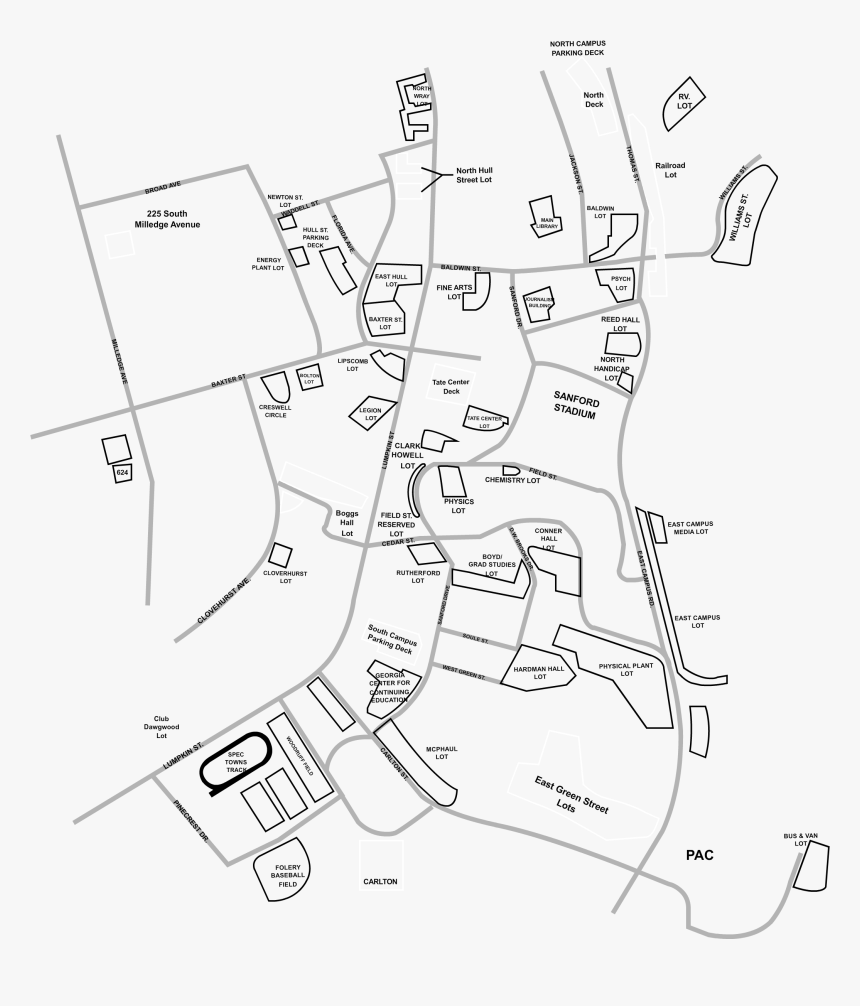 Sanford Stadium Parking, HD Png Download