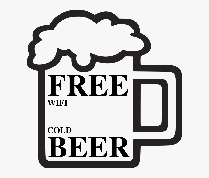 Transparent Free Wifi Png - Free Cold Beer, Png Download