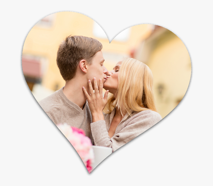 Happy Couple Heart - Couple In A Heart Png, Transparent Png