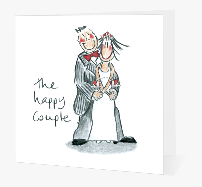 The Happy Wedding Couple Embracing, HD Png Download
