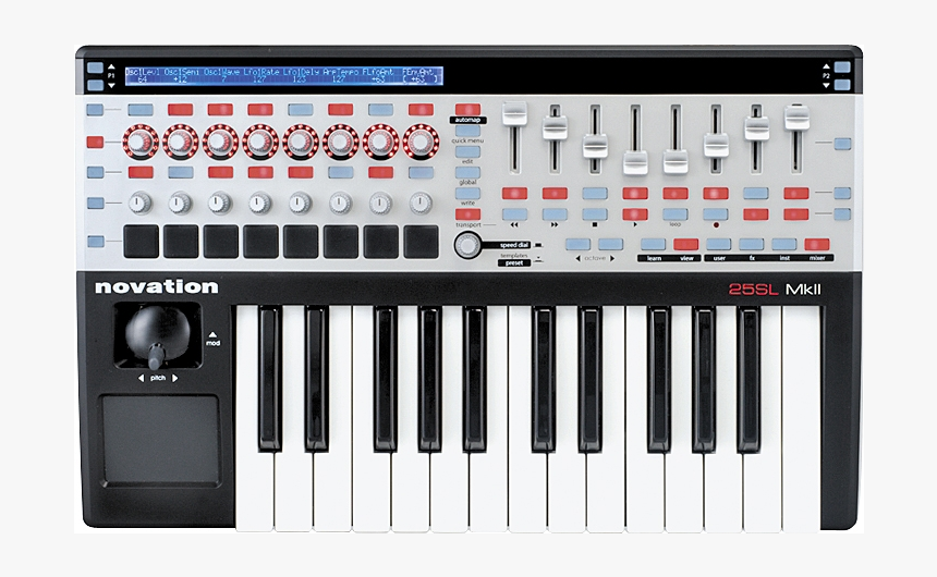 Novation 25 Sl Mkii Keyboard Controller - Novation Sl Mkii 25, HD Png Download