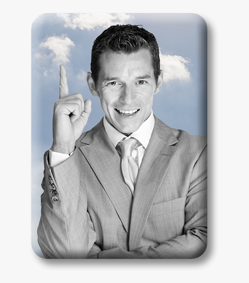 Exec Pointing Up - Gentleman, HD Png Download