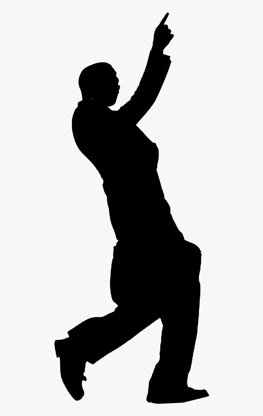 Silhouette Man Arms Outstretched Free Photo - Silhouette, HD Png Download