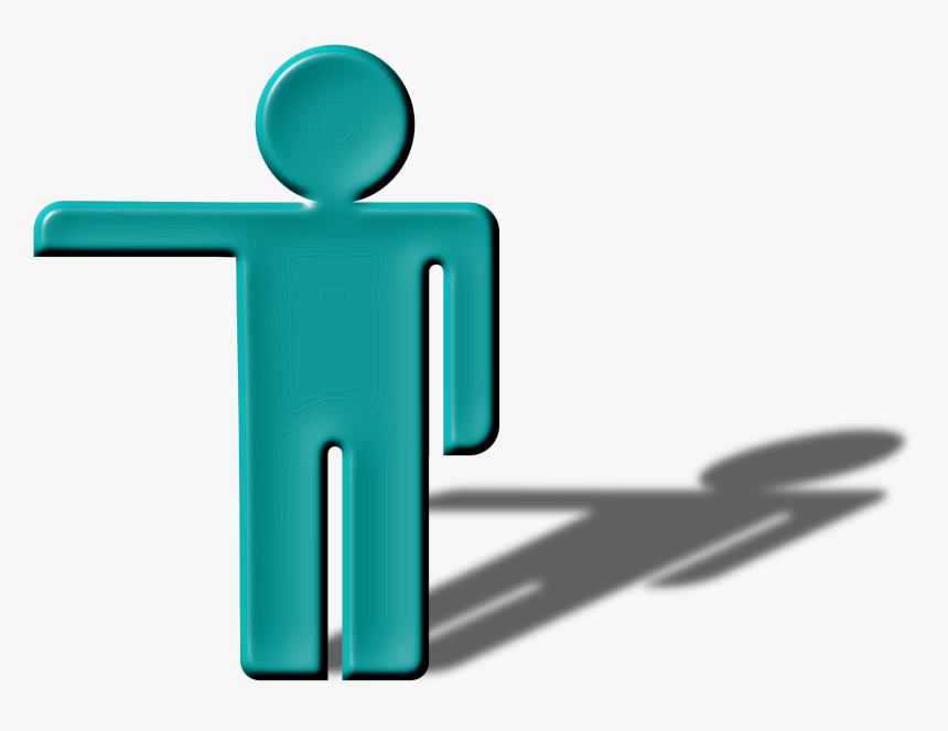 Clipart Shadow Man Hand Left - Person Shadow Clipart, HD Png Download