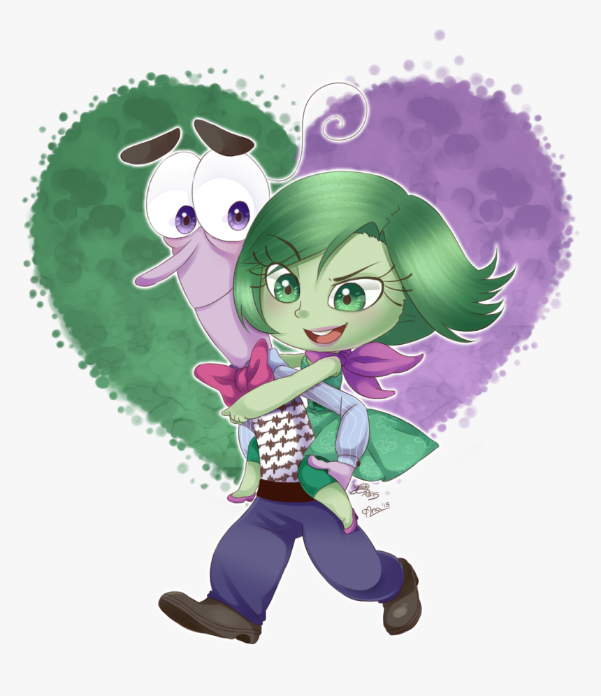 Collab C Mon Over - Disgust And Fear Inside Out, HD Png Download