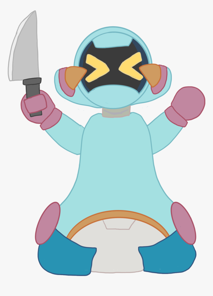 Master Has Given Roboppy A Knife - Cartoon, HD Png Download