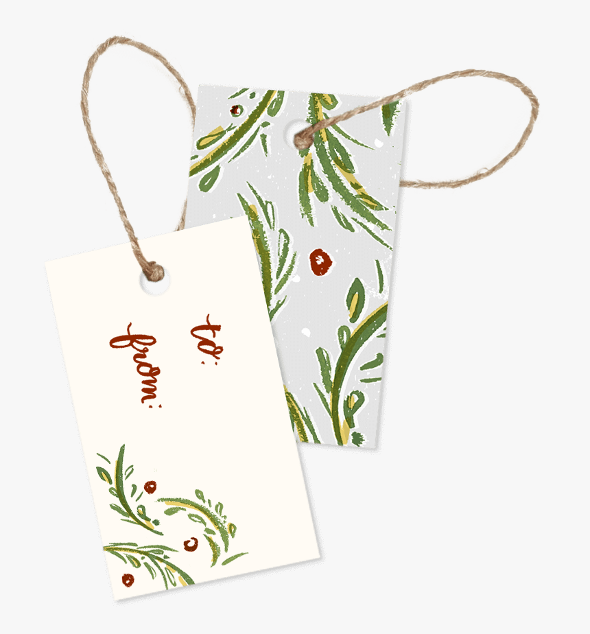Brushed Holly Christmas Gift Tags Pack Of - Paper, HD Png Download