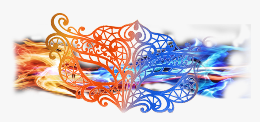 Fire & Ice Ball Denver - Fire And Ice Masquerade Mask, HD Png Download