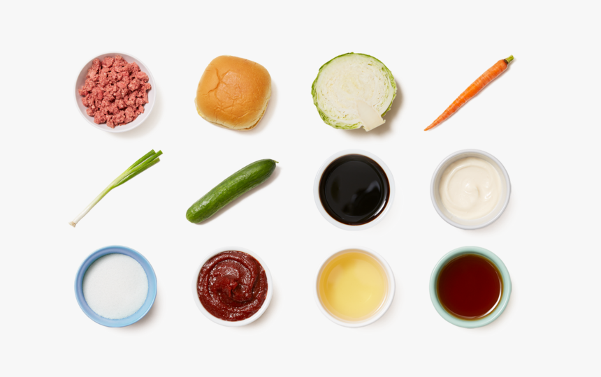 Korean Style Burgers With Marinated Cucumber & Sesame - Superfood, HD Png Download