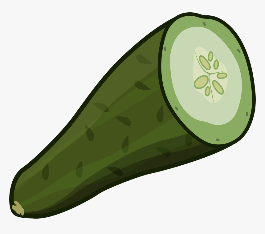 Cut Cucumber - Cut Cucumber Clipart, HD Png Download