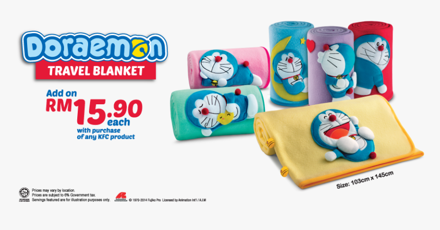 Transparent Exciting Clipart - Kfc Doraemon Blanket, HD Png Download