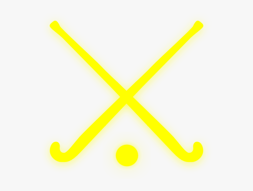 Gold Field Hockey Sticks Clip Art At Clker - Crossed Field Hockey Sticks Vector, HD Png Download
